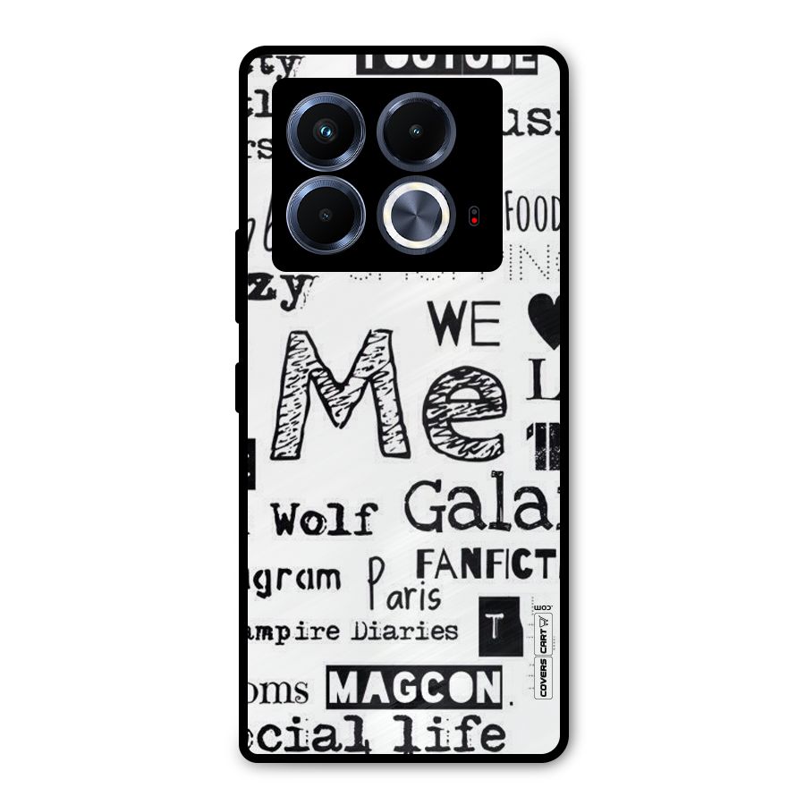 Love Things Metal Back Case for Infinix Note 40 5G