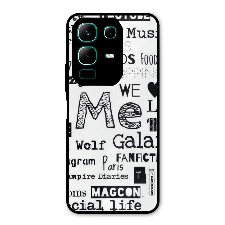 Love Things Metal Back Case for Infinix Note 50x