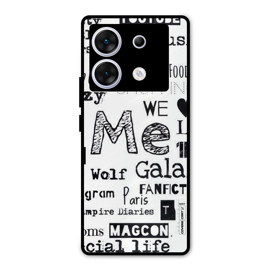 Love Things Metal Back Case for Infinix Zero 30 5G