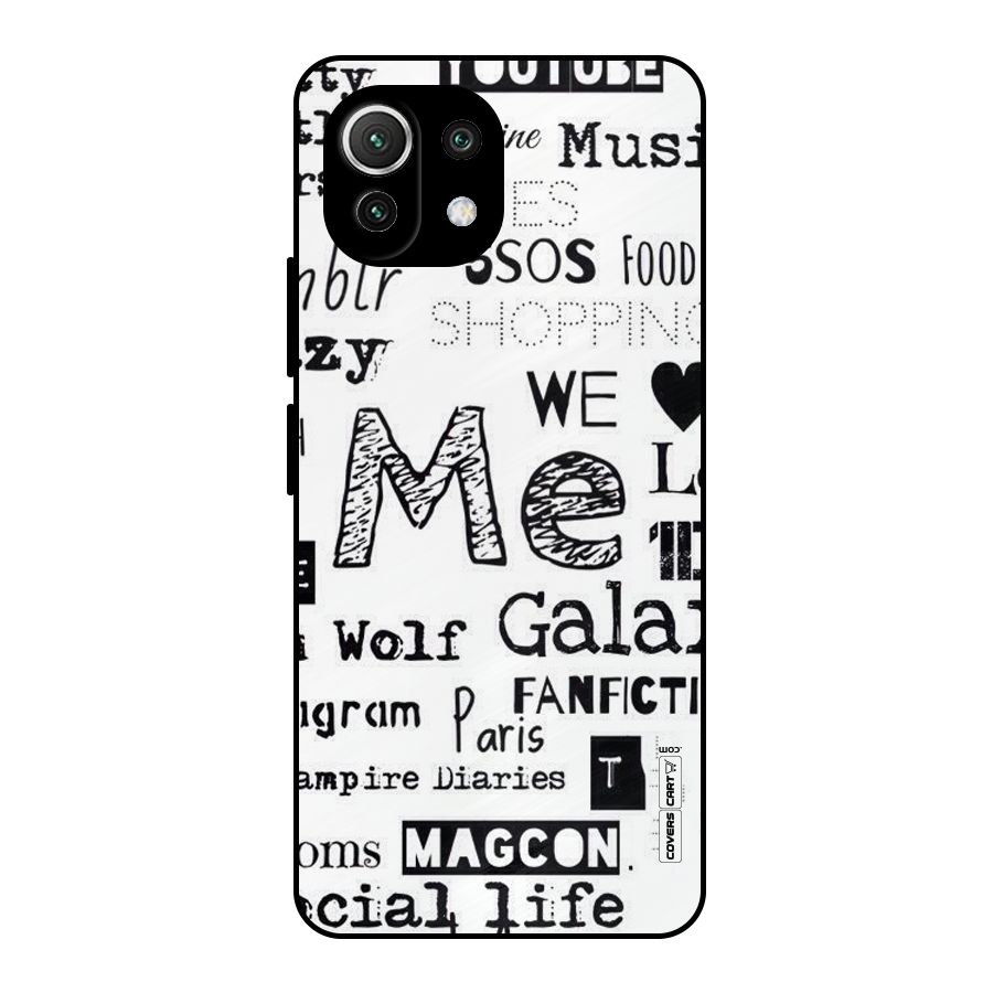 Love Things Metal Back Case for Mi 11 Lite NE 5G