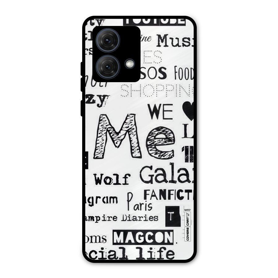 Love Things Metal Back Case for Moto G84