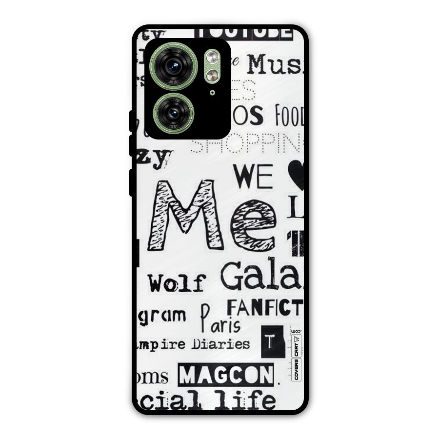 Love Things Metal Back Case for Motorola Edge 40 5G