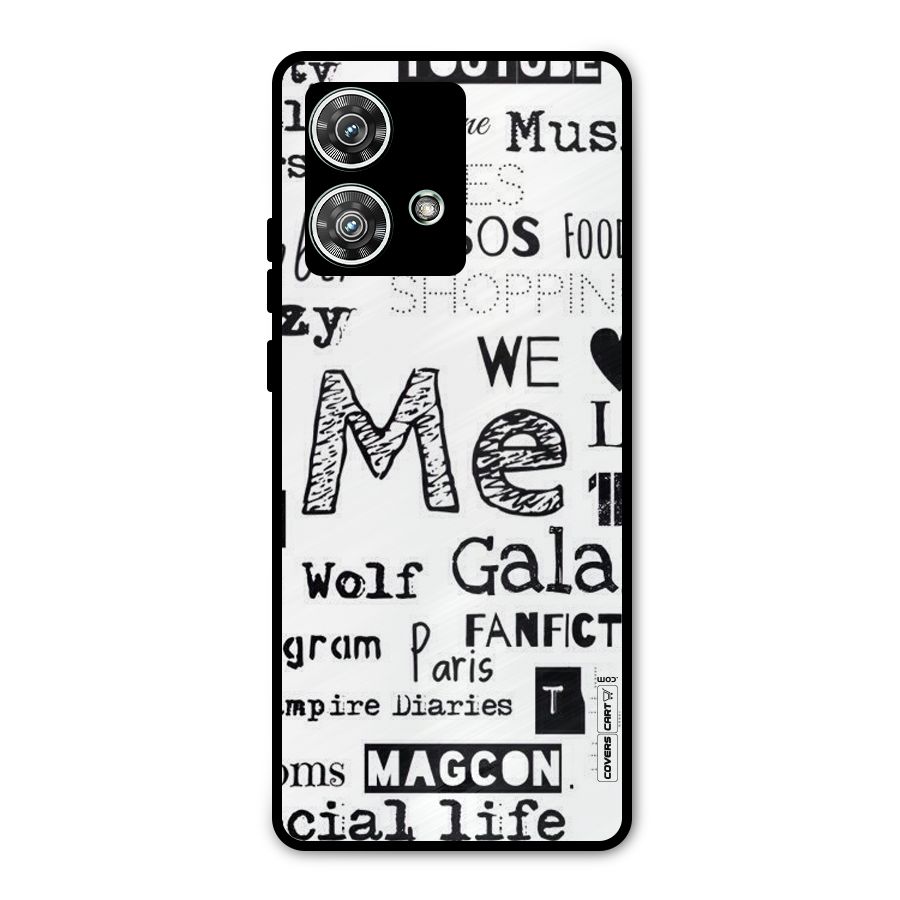 Love Things Metal Back Case for Motorola Edge 40 Neo