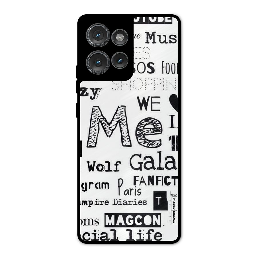 Love Things Metal Back Case for Motorola Edge 50