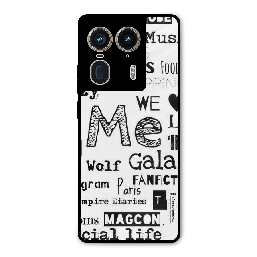 Love Things Metal Back Case for Motorola Edge 50 Ultra