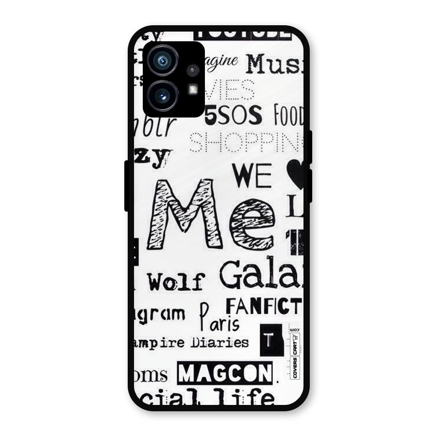 Love Things Metal Back Case for Nothing Phone 1