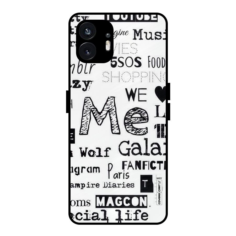 Love Things Metal Back Case for Nothing Phone 2