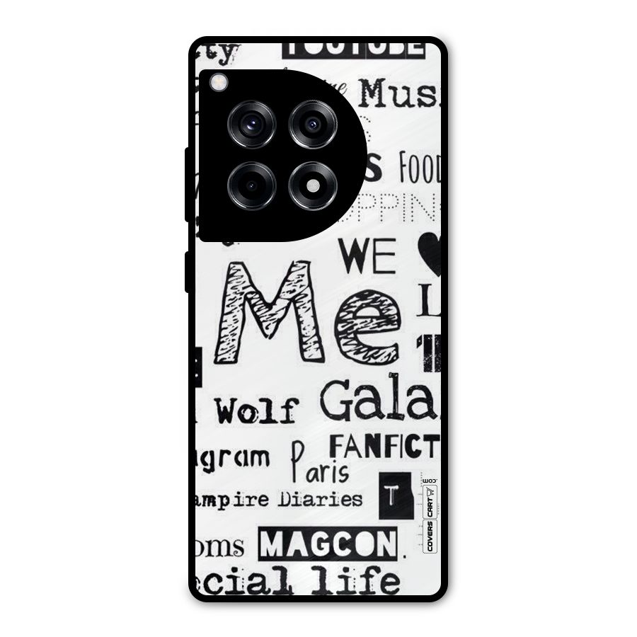 Love Things Metal Back Case for OnePlus 12R