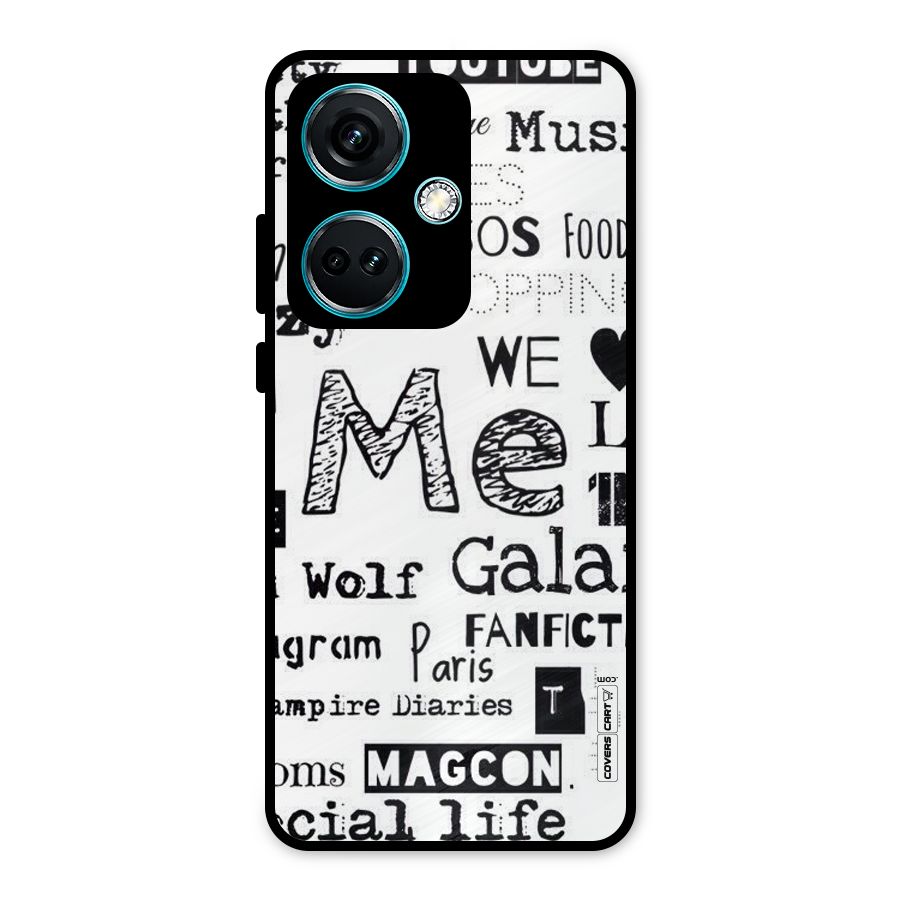 Love Things Metal Back Case for OnePlus Nord CE 3 5G