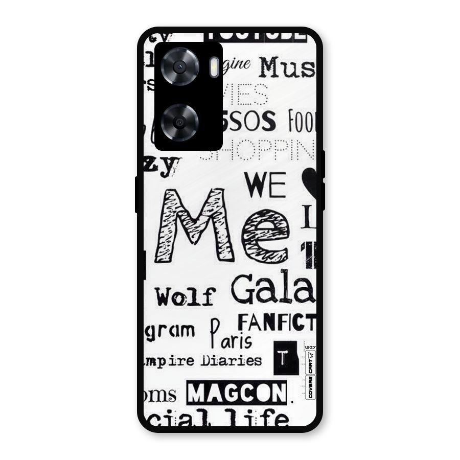Love Things Metal Back Case for Oppo A57 2022