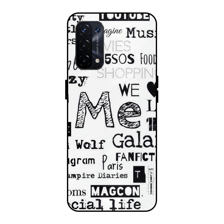 Love Things Metal Back Case for Oppo A74 5G