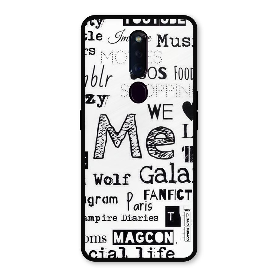 Love Things Metal Back Case for Oppo F11 Pro