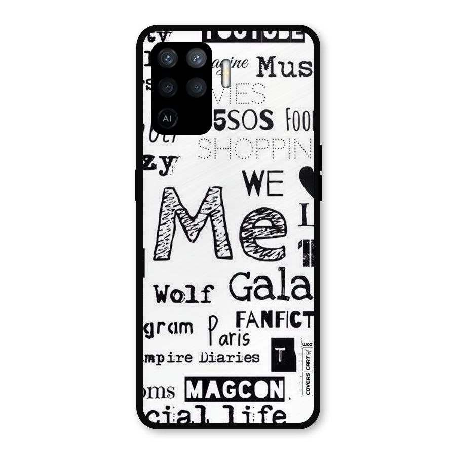 Love Things Metal Back Case for Oppo F19 Pro