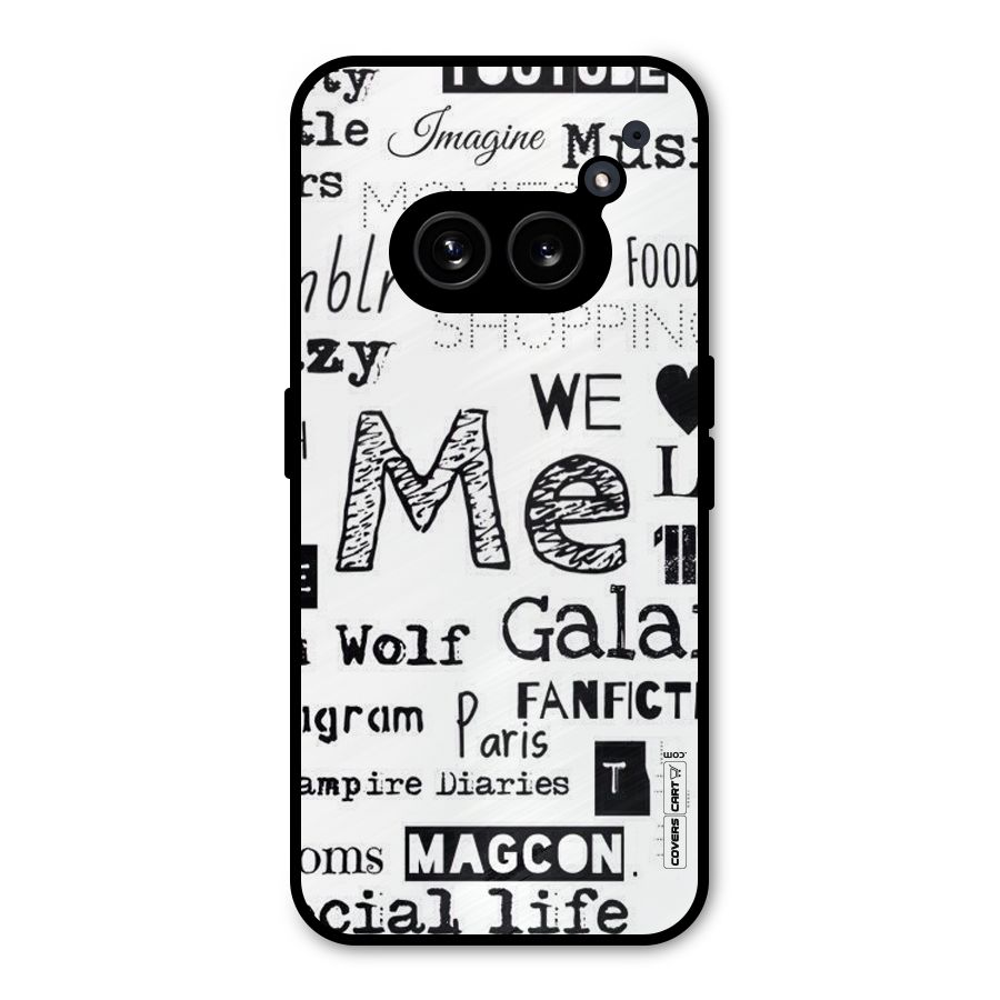 Love Things Metal Back Case for Nothing Phone 2a