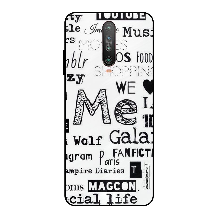 Love Things Metal Back Case for Poco X2