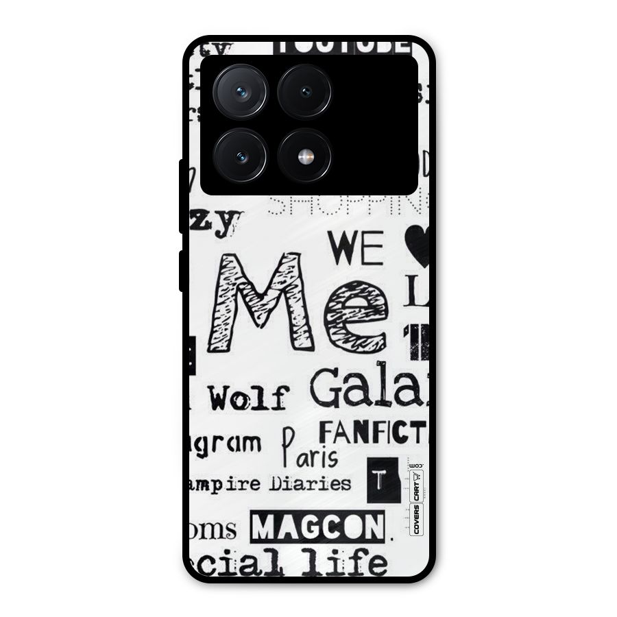 Love Things Metal Back Case for Poco X6 Pro