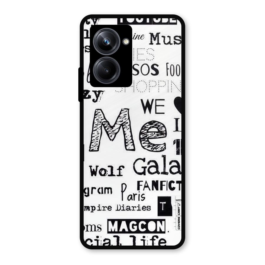 Love Things Metal Back Case for Realme 10 Pro