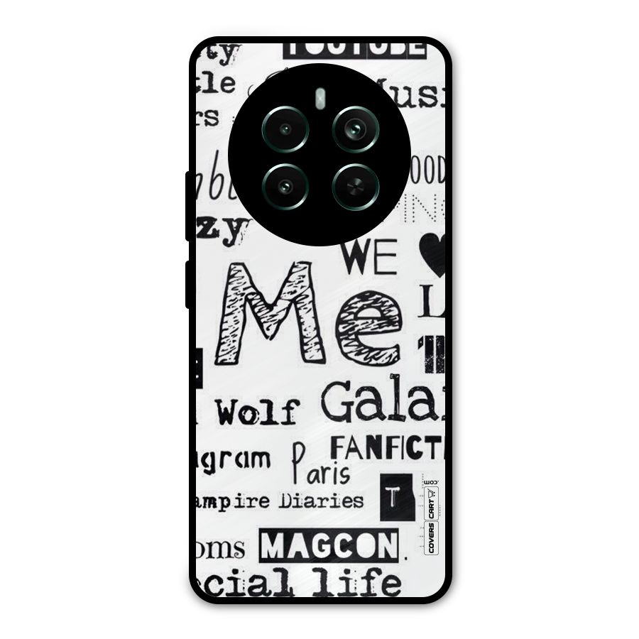 Love Things Metal Back Case for Realme 12 Plus