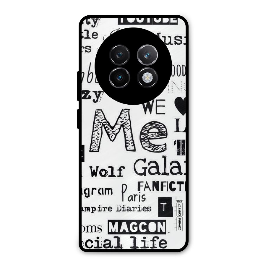Love Things Metal Back Case for Realme 13 Plus