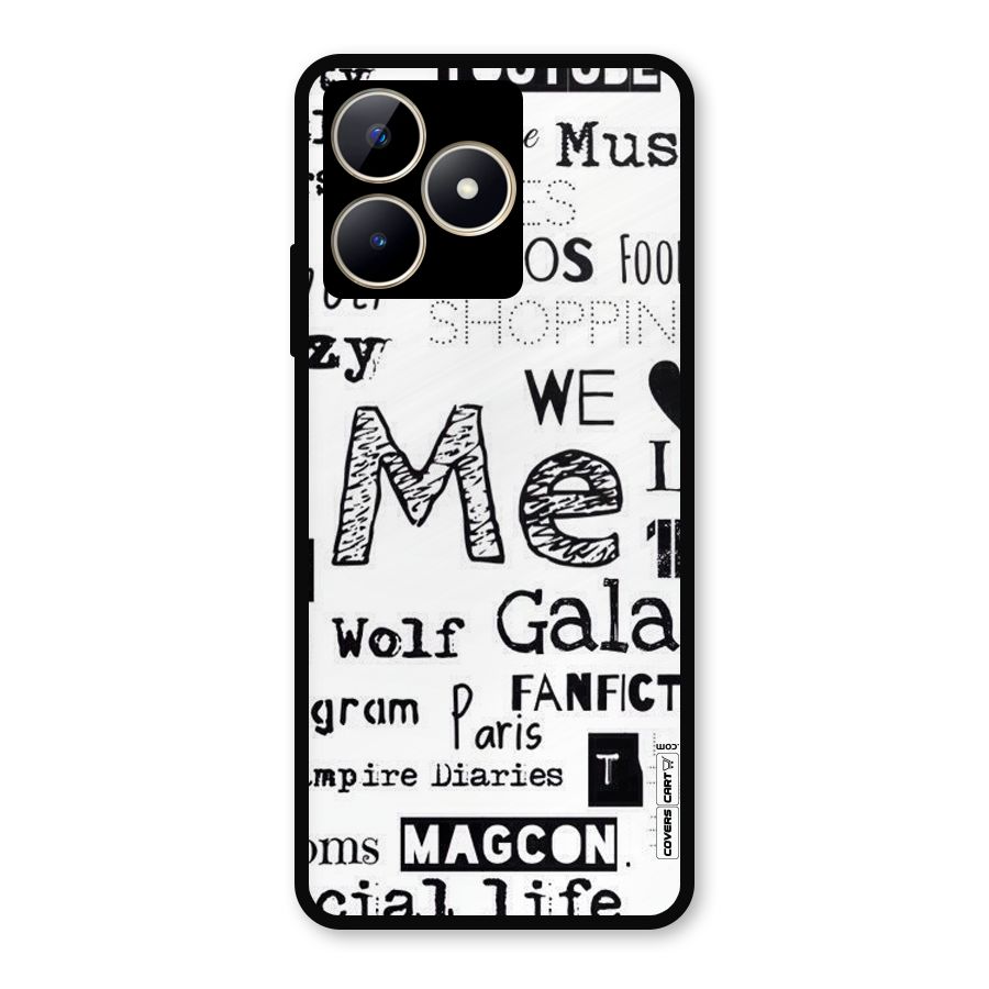 Love Things Metal Back Case for Realme C53