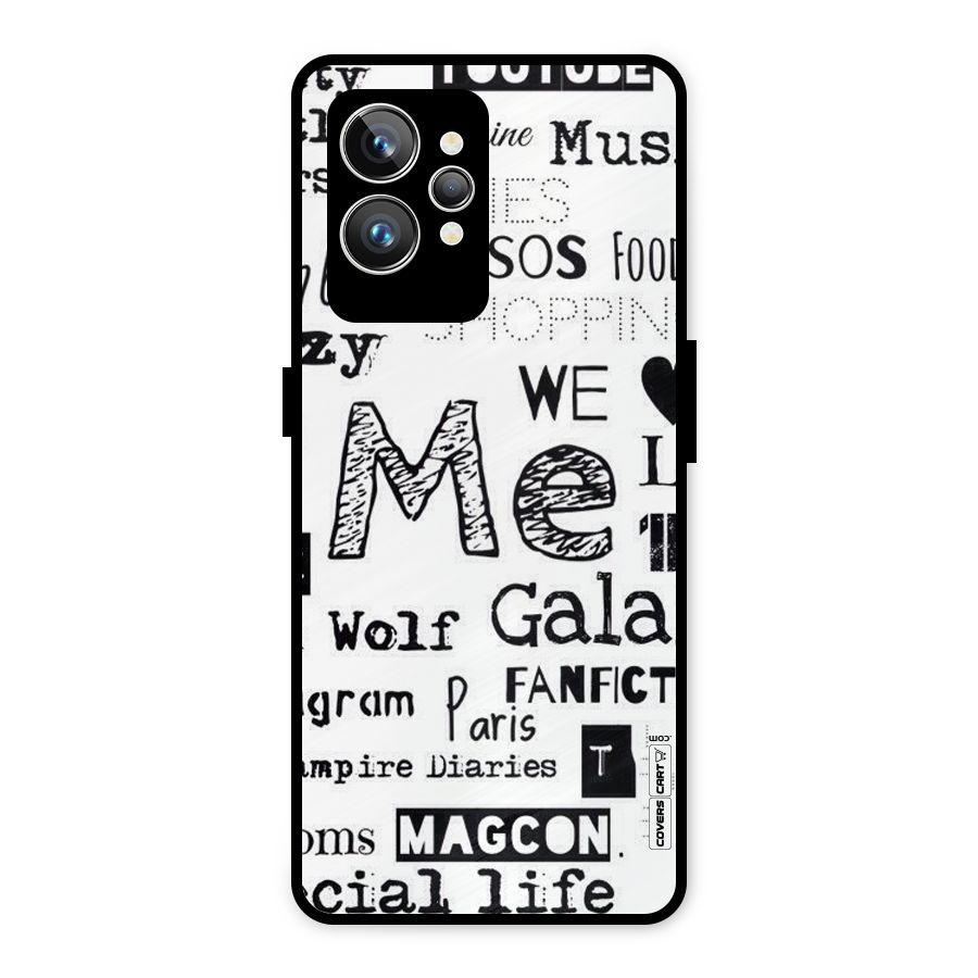 Love Things Metal Back Case for Realme GT2 Pro