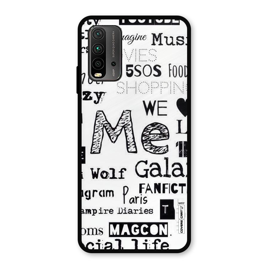 Love Things Metal Back Case for Redmi 9 Power