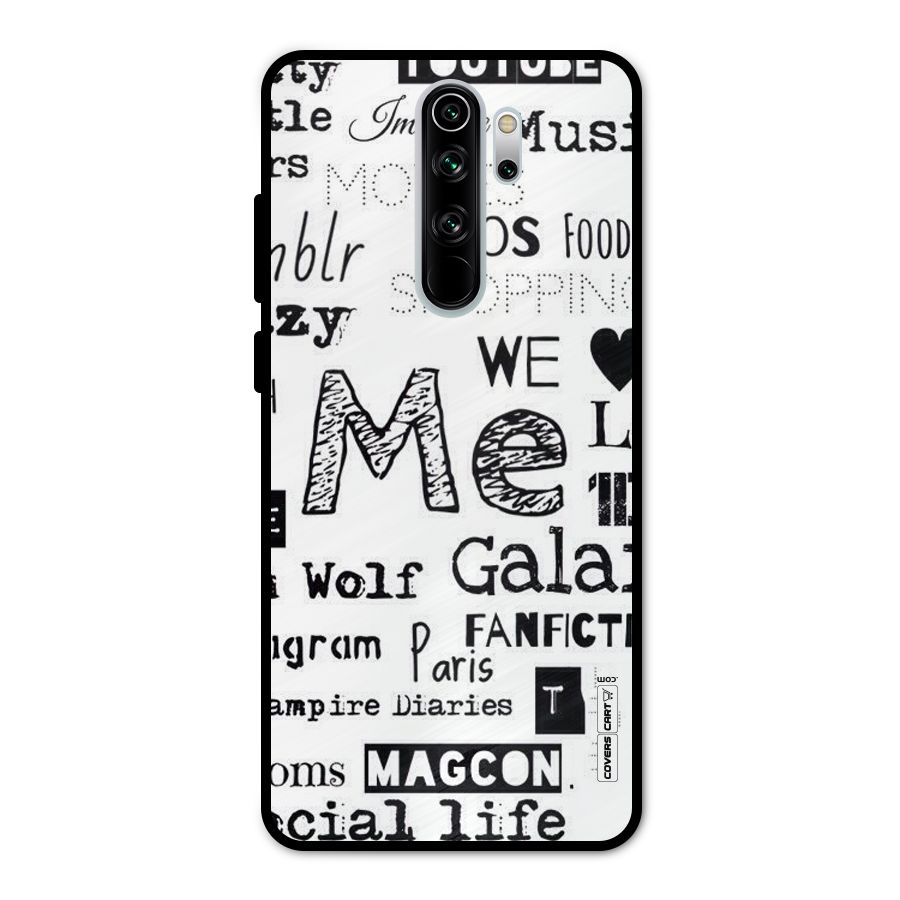 Love Things Metal Back Case for Redmi Note 8 Pro