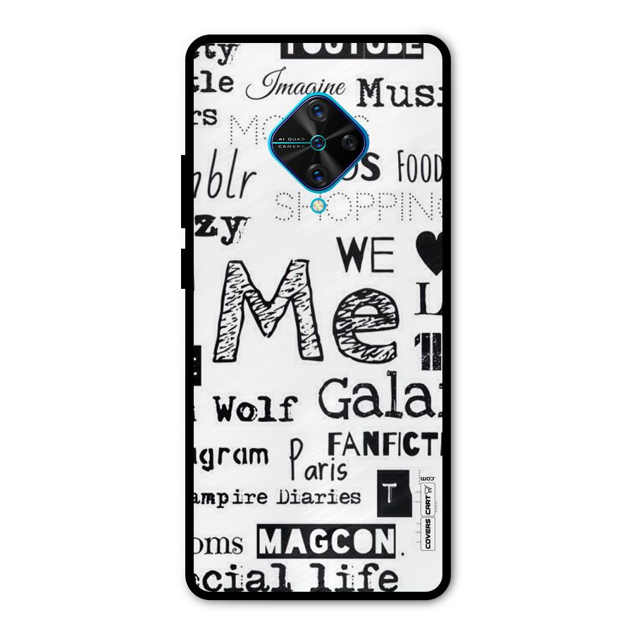 Love Things Metal Back Case for Vivo S1 Pro