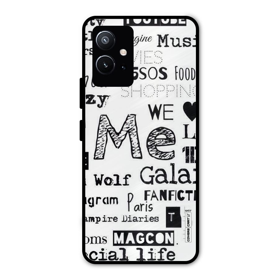 Love Things Metal Back Case for Vivo T1 5G