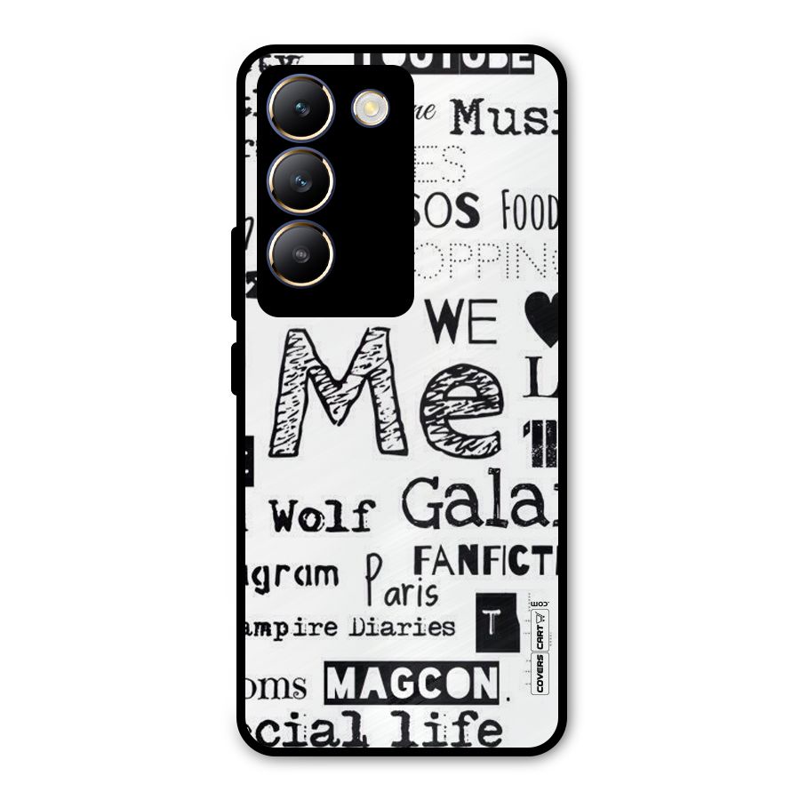 Love Things Metal Back Case for Vivo T3 5G
