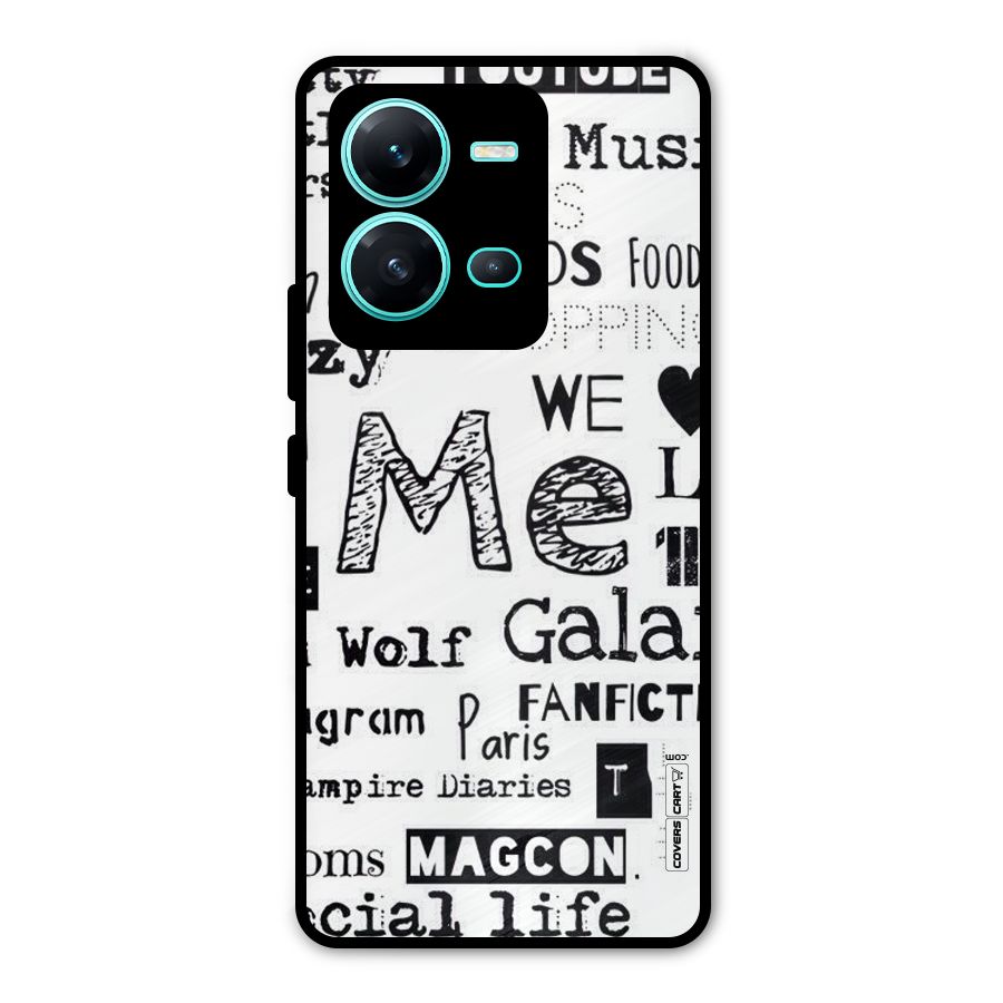 Love Things Metal Back Case for Vivo V25