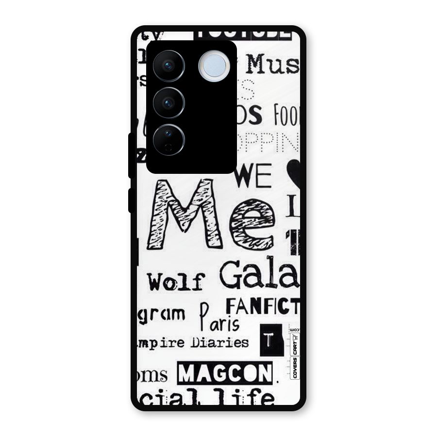 Love Things Metal Back Case for Vivo V27