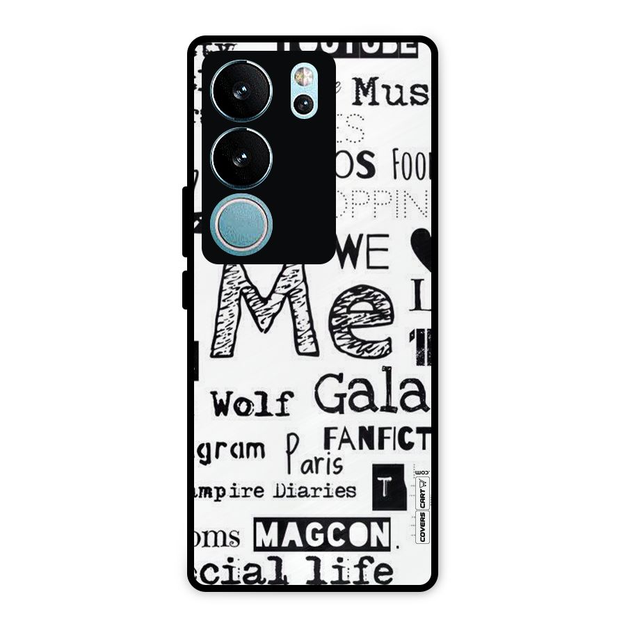 Love Things Metal Back Case for Vivo V29 Pro