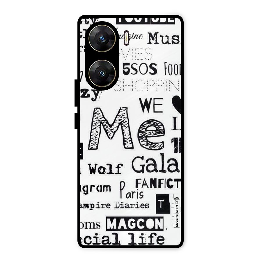 Love Things Metal Back Case for Vivo V29e