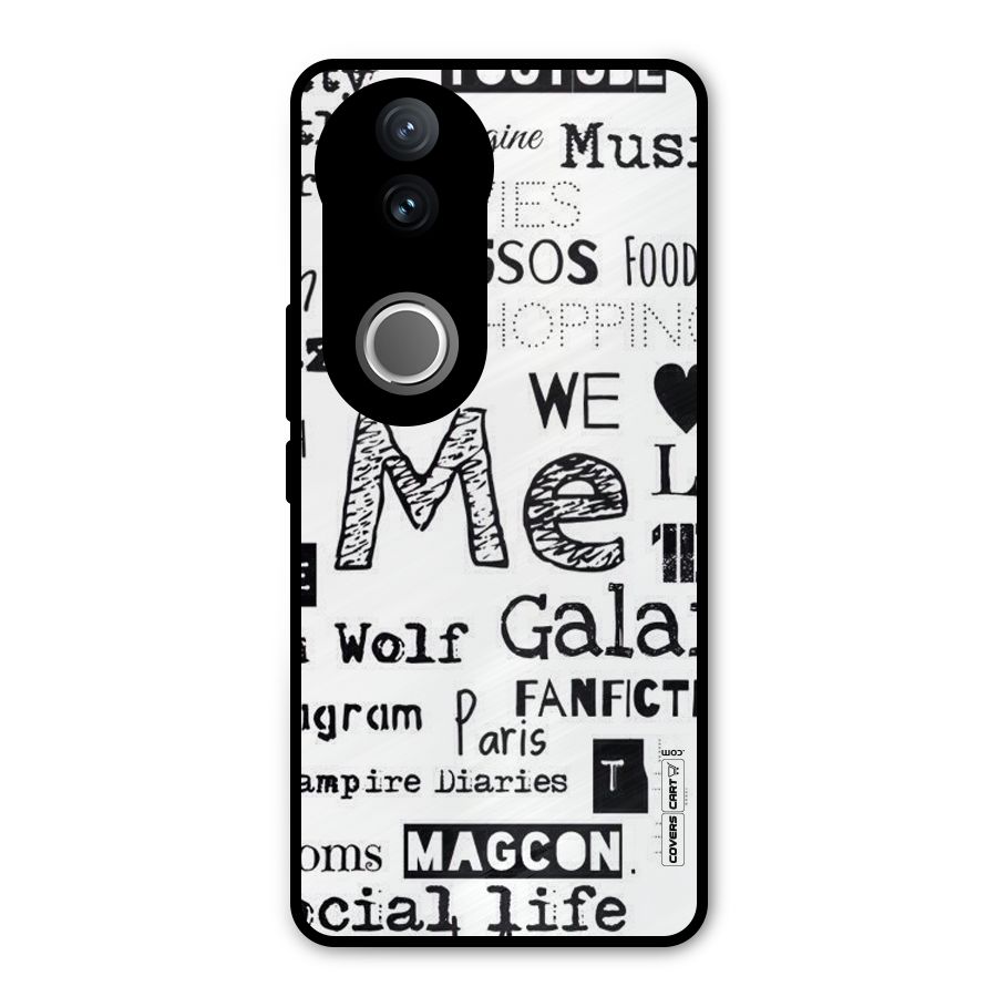 Love Things Metal Back Case for Vivo V50e