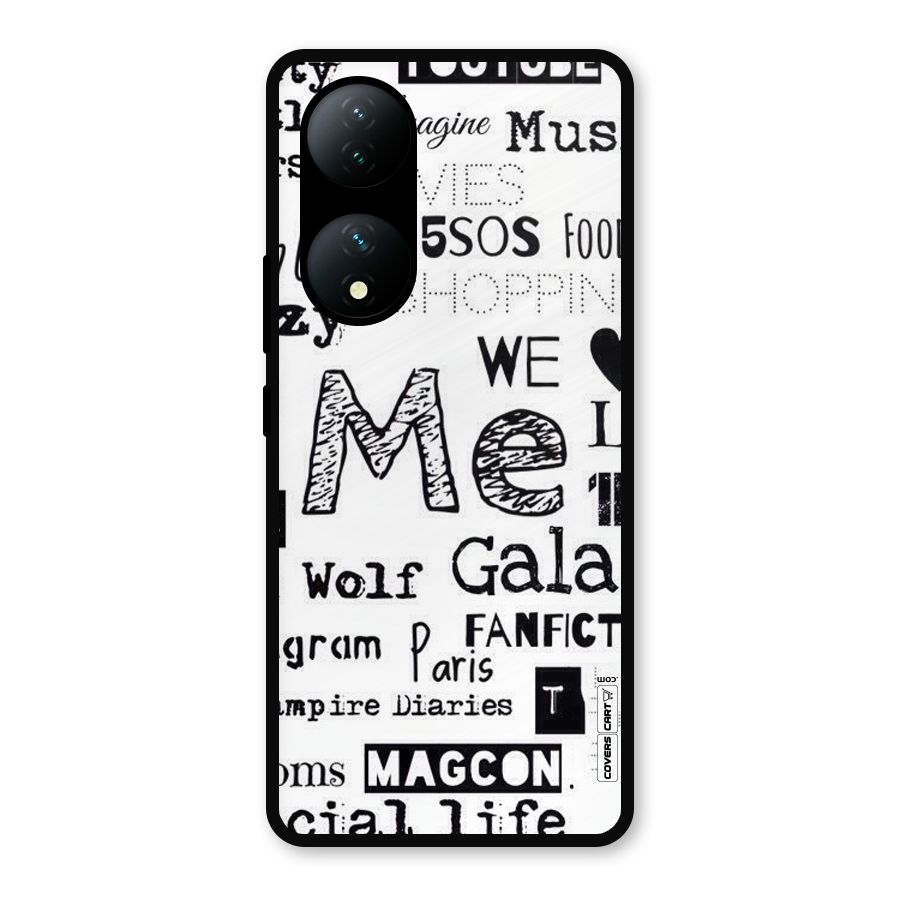 Love Things Metal Back Case for Vivo Y100a