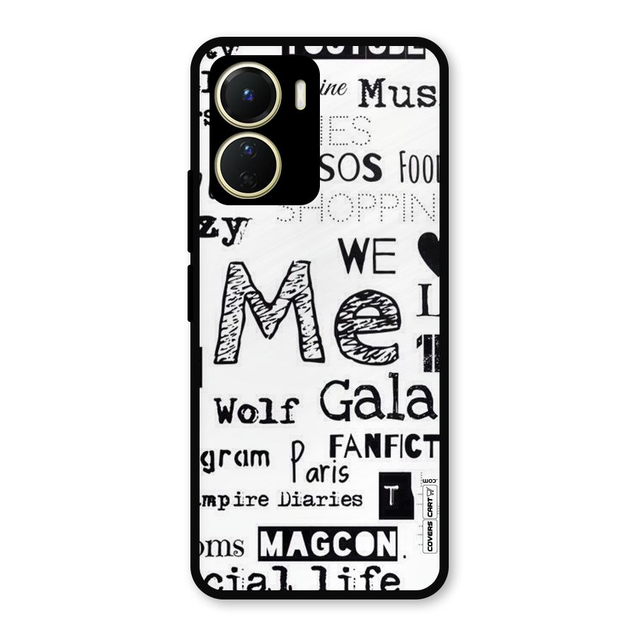 Love Things Metal Back Case for Vivo Y16