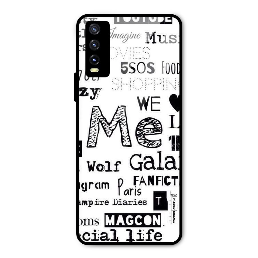 Love Things Metal Back Case for Vivo Y20