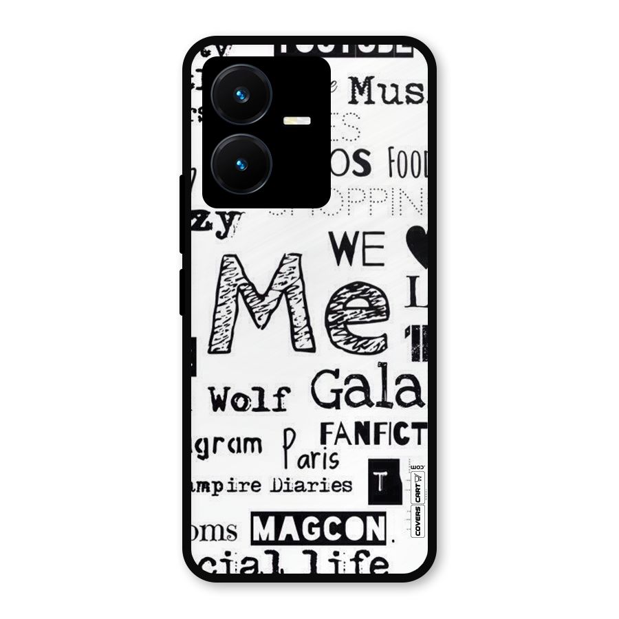 Love Things Metal Back Case for Vivo Y22s