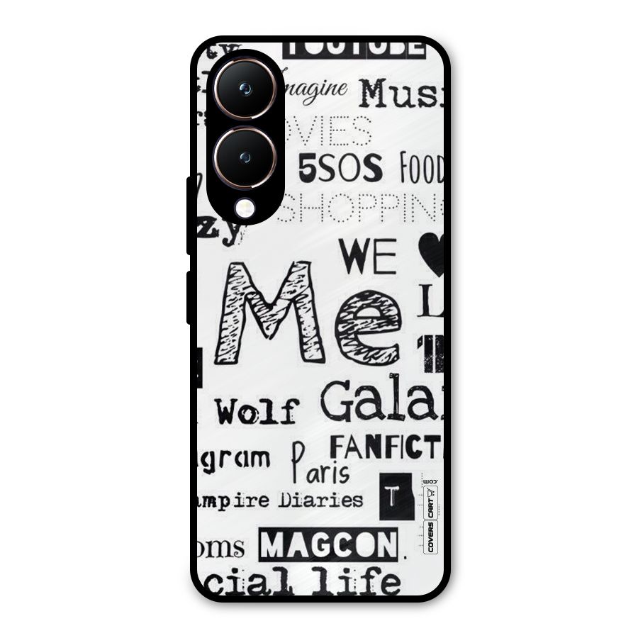 Love Things Metal Back Case for Vivo Y28