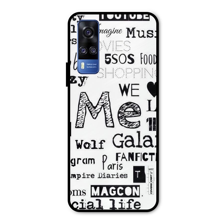 Love Things Metal Back Case for Vivo Y51A