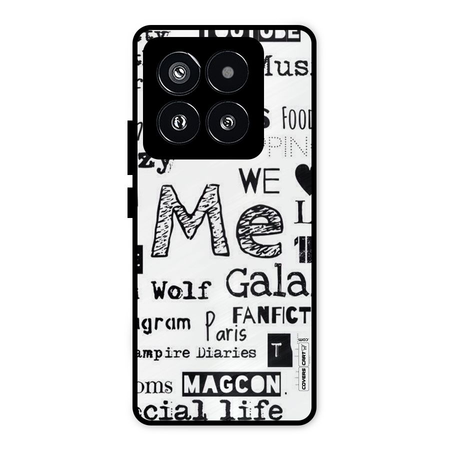 Love Things Metal Back Case for Xiaomi 14 Pro