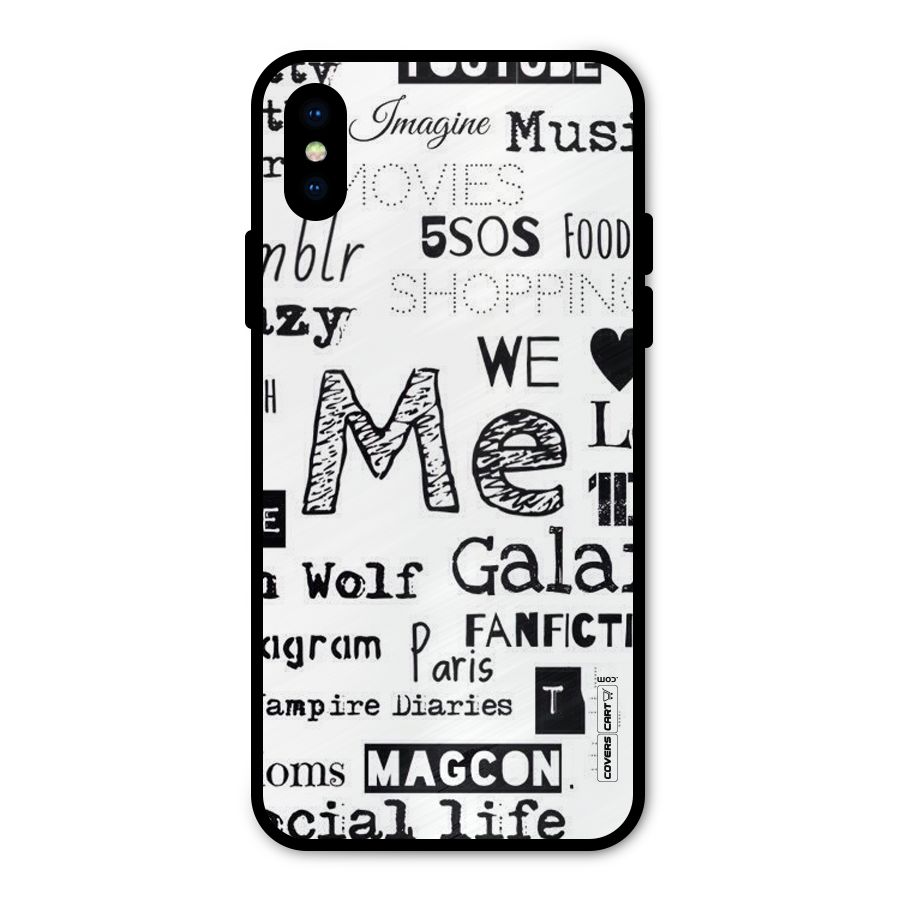 Love Things Metal Back Case for iPhone X