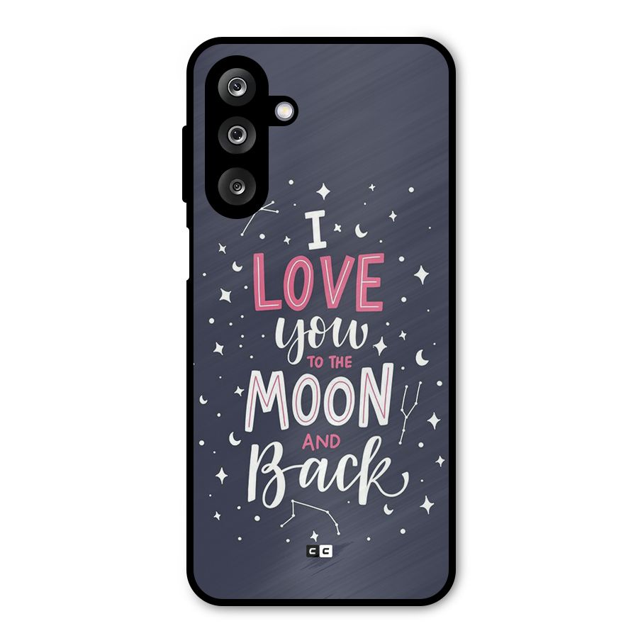 Love To The Moon Metal Back Case for Galaxy M36