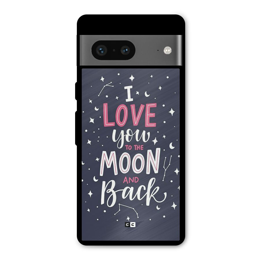 Love To The Moon Metal Back Case for Google Pixel 7
