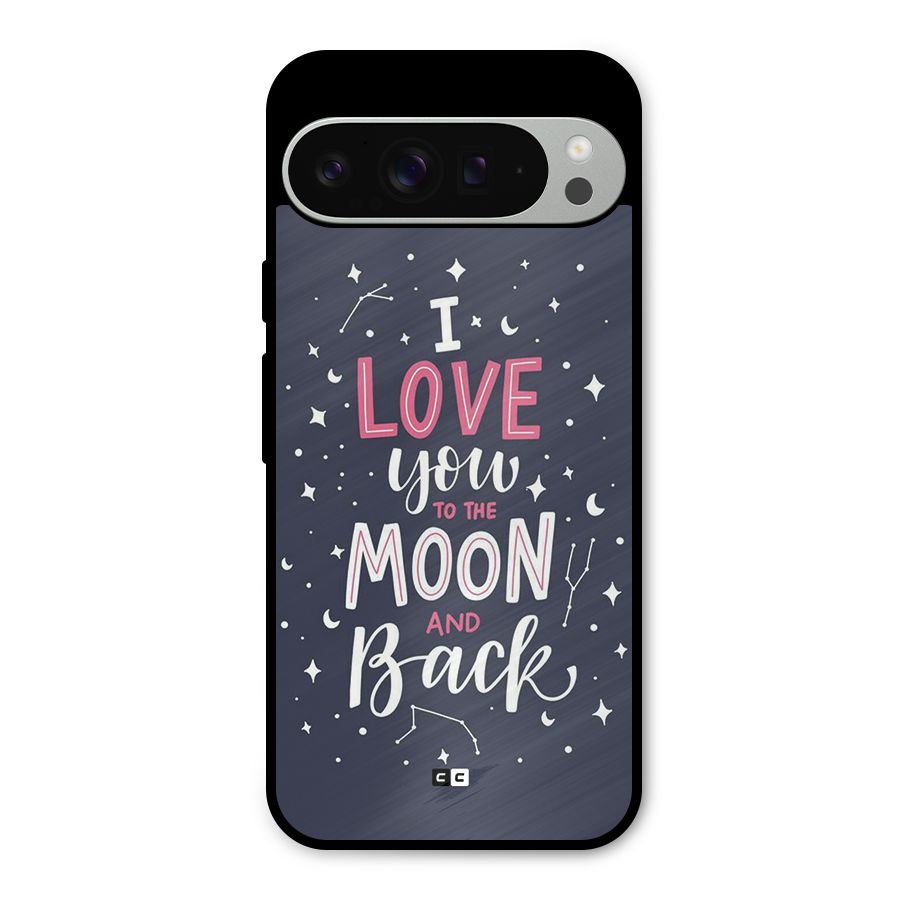 Love To The Moon Metal Back Case for Google Pixel 9 Pro XL