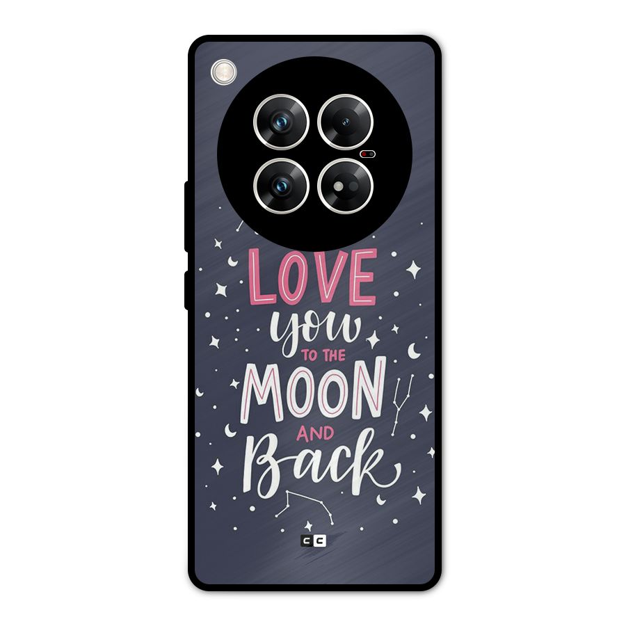 Love To The Moon Metal Back Case for Infinix Zero 40 5G