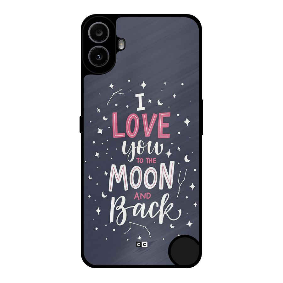 Love To The Moon Metal Back Case for Nothing CMF Phone 1