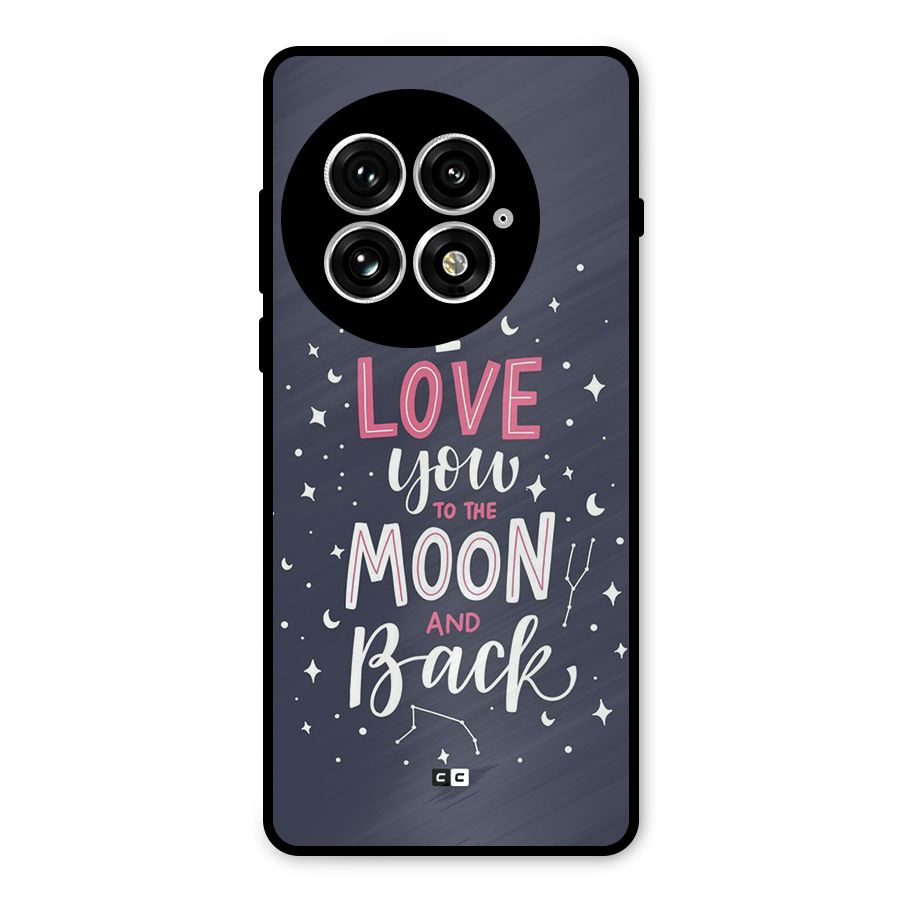 Love To The Moon Metal Back Case for OnePlus 13