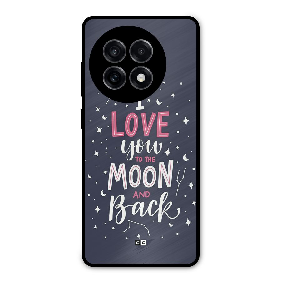 Love To The Moon Metal Back Case for OnePlus 13R